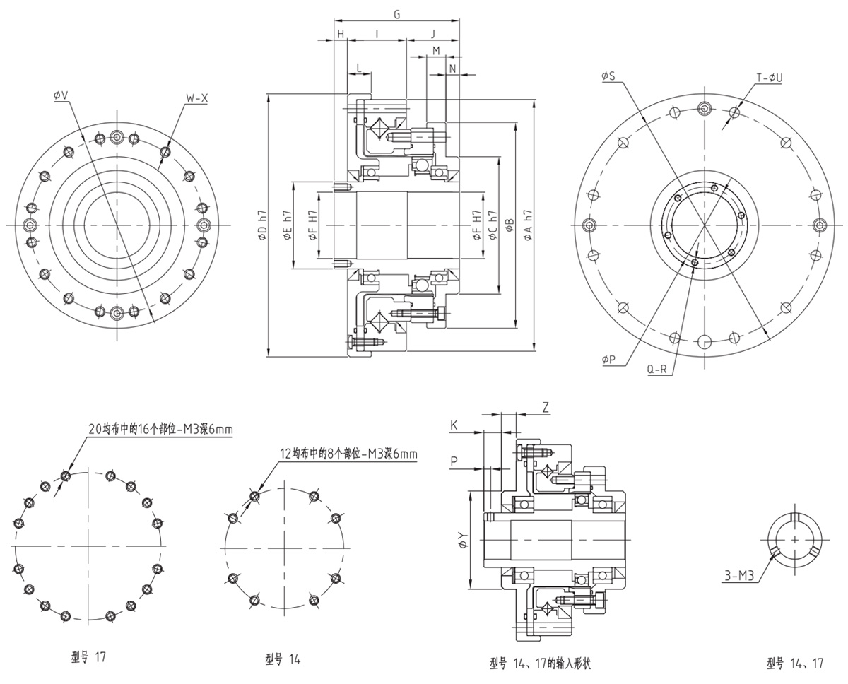 LHT-III谐波减速器模型