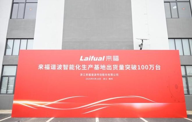 来福谐波达成历史性里程碑：全球交付百万台谐波减速器